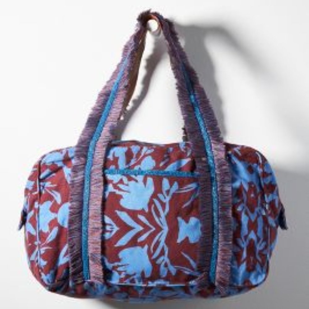Athropologie Percy Duffle Bag - Blue